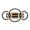 Illuminazione Globo Lighting Blevins Plafoniera LED Écru, Nero, 1-Luce