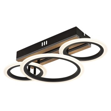 Illuminazione Globo Lighting Blevins Plafoniera LED Écru, Nero, 1-Luce