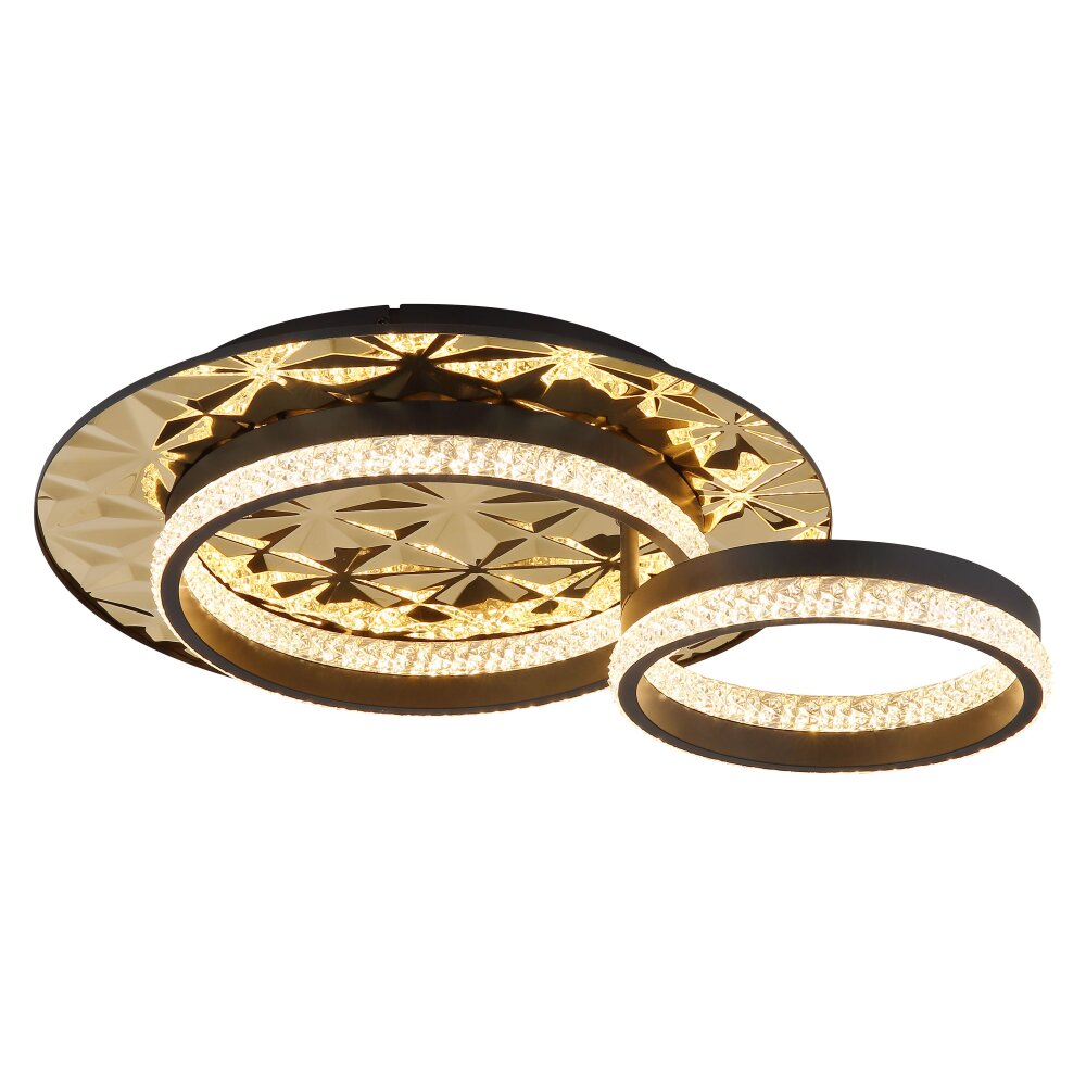 Illuminazione Globo Lighting Della Plafoniera LED Oro, Nero, 1-Luce main product photo