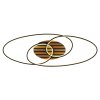 Illuminazione Globo Lighting Tisha Plafoniera LED Marrone, Nero, 1-Luce