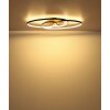 Illuminazione Globo Lighting Tisha Plafoniera LED Marrone, Nero, 1-Luce