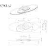 Illuminazione Globo Lighting Tisha Plafoniera LED Marrone, Nero, 1-Luce
