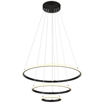 Illuminazione Globo Lighting Corine Lampadario a sospensione LED Nero, 1-Luce