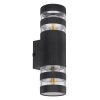 Illuminazione Globo Lighting Hayes Applique Nero, 2-Luci