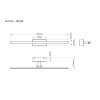 Illuminazione Globo Lighting Bennett Applique LED Nero, 1-Luce