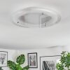 Ipres Plafoniera, Panel LED Argento, Bianco, 1-Luce