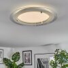 Ipres Plafoniera, Panel LED Argento, Bianco, 1-Luce