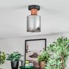 Mador Plafoniera Écru, Nero, 1-Luce