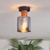 Mador Plafoniera Écru, Nero, 1-Luce