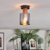 Mador Plafoniera Écru, Nero, 1-Luce