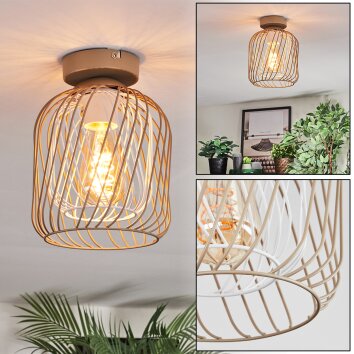 Narla Plafoniera Sabbia, Bianco, 1-Luce