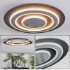 Lidor Plafoniera LED Nero, 1-Luce