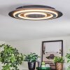 Lidor Plafoniera LED Nero, 1-Luce