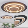 Lidor Plafoniera LED Nero, 1-Luce