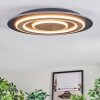 Lidor Plafoniera LED Nero, 1-Luce