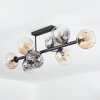 Ripoll Plafoniera, Lampada a sfera Ambrato, Chiaro, Grigio fumo, 8-Luci