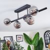 Chehalis Plafoniera, Lampada a sfera Grigio fumo, 5-Luci