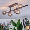 Chehalis Plafoniera, Lampada a sfera Grigio fumo, 5-Luci