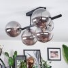 Chehalis Plafoniera, Lampada a sfera Grigio fumo, 5-Luci