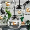 Koyoto Plafoniera, Lampada a sfera Chiaro, Grigio fumo, 5-Luci