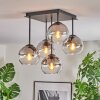 Koyoto Plafoniera, Lampada a sfera Chiaro, Grigio fumo, 5-Luci