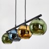 Koyoto Lampadario a sospensione, Lampada a sfera, Lampada a sospensione Blu, Oro, Verde, 4-Luci