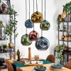 Ripoll Lampadario a sospensione, Lampada a sfera, Lampada a sospensione Blu, Oro, Verde, Ramato, 6-Luci