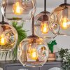 Ripoll Plafoniera, Lampada a sfera Ambrato, Chiaro, Grigio fumo, 5-Luci