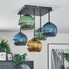 Koyoto Plafoniera, Lampada a sfera Blu, Oro, Verde, 5-Luci