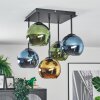 Koyoto Plafoniera, Lampada a sfera Blu, Oro, Verde, 5-Luci