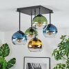Koyoto Plafoniera, Lampada a sfera Blu, Oro, Verde, Chiaro, 5-Luci