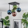 Gastor Plafoniera, Lampada a sfera Blu, Verde, Ramato, 5-Luci
