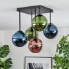 Gastor Plafoniera, Lampada a sfera Blu, Verde, Ramato, 5-Luci