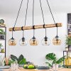Koyoto Lampadario a sospensione, Lampada a sfera, Lampada a sospensione Écru, Nero, 5-Luci