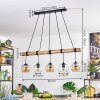 Koyoto Lampadario a sospensione, Lampada a sfera, Lampada a sospensione Écru, Nero, 5-Luci