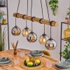 Koyoto Lampadario a sospensione, Lampada a sfera, Lampada a sospensione Écru, Nero, 5-Luci