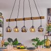 Koyoto Lampadario a sospensione, Lampada a sfera, Lampada a sospensione Écru, Nero, 5-Luci