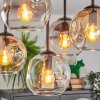 Ripoll Plafoniera, Lampada a sfera Ambrato, Chiaro, Grigio fumo, 5-Luci