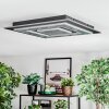 Lidor Plafoniera LED Nero, 1-Luce