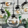 Koyoto Plafoniera, Lampada a sfera Cromo, Chiaro, Grigio fumo, 5-Luci