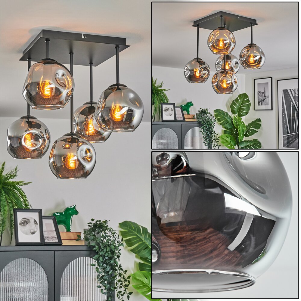 Ripoll Plafoniera, Lampada a sfera Grigio fumo, 5-Luci main product photo