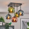 Koyoto Plafoniera, Lampada a sfera 37 cm Blu, Verde, Ramato, 5-Luci