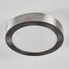 Omaro Plafoniera, Panel LED Nichel opaco, 1-Luce, Cambia colore