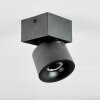 Narel Plafoniera, Faretto da soffitto LED Nero, 1-Luce