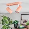 Javel Plafoniera, Faretto da soffitto Fucsia, Bianco, 2-Luci