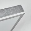 Salmi Plafoniera, Panel LED Grigio, Argento, 1-Luce, Telecomando