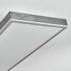 Salmi Plafoniera, Panel LED Grigio, Argento, 1-Luce, Telecomando