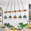 Koyoto Lampadario a sospensione, Lampada a sfera, Lampada a sospensione Écru, Nero, 5-Luci
