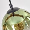 Koyoto Lampadario a sospensione, Lampada a sfera, Lampada a sospensione Écru, Nero, 5-Luci