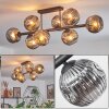 Ripoll Plafoniera, Lampada a sfera Grigio fumo, 8-Luci
